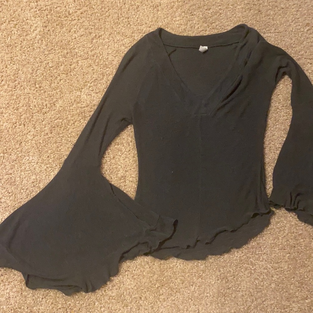 Free People So Dramatic Bell Sleeve top size xs
